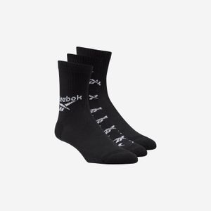 Medias Reebok Cl Fo Crew Sock 3P Classics Unisex Negro GG6683