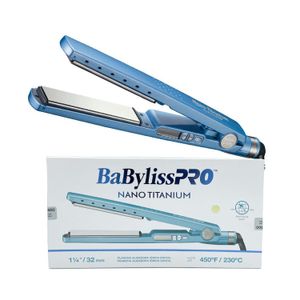 Plancha Alisadora Babyliss Profesional BNT4091TPE Nano Titanium Digital Azul
