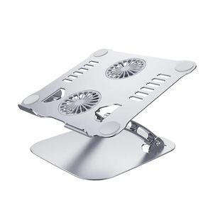 Soporte S&T Para Laptop Corporativos for Business Aluminio With Fan Cooling HT619 Silver