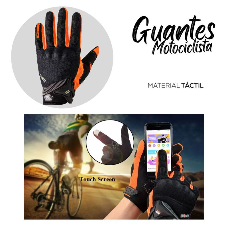 Guantes ciclismo online naranjas