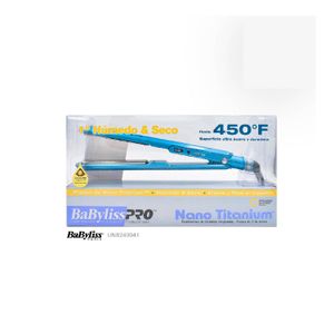Plancha Babyliss Pro Nano Titanium Wet Dry Placa Brillante 25mm