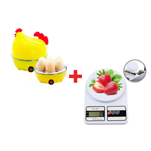 Combo Hervidor de Huevos en Forma de Gallina + Balanza Gramera