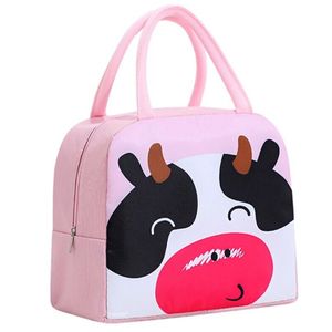 Lonchera Térmica Fiambrera para Niños Diseño Vaquita Rosa 76L