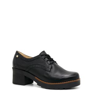 Zapatos Casuales de Cuero para Mujer PAR&SS KA22-ANYA Negro
