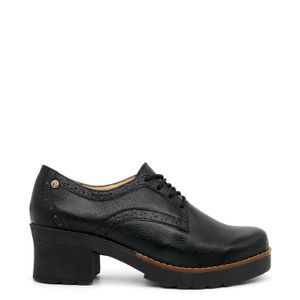 Zapatos Casuales de Cuero para Mujer PAR&SS KA22-ANYA Negro