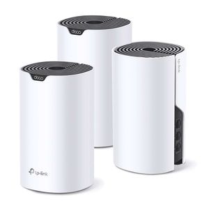 Sistema Wifi Mesh TP-Link Deco S7 AC1900 pack x 3, doble banda, 1775 mbps, router y access point , 3 puertos gitabit LAN, 3 antenas internas