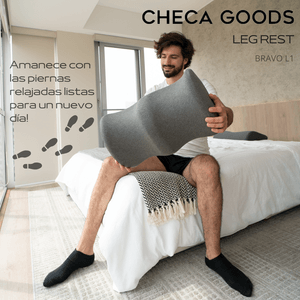Cojín de Piernas Anti Varices Dolor Original Checa Goods L1 Gris Oscuro