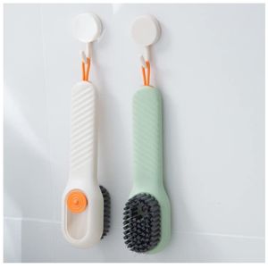 Cepillo de Limpieza con Dispensador para Zapatos Ropa Blanco 462D
