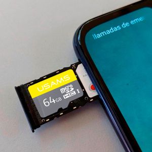 Tarjeta Micro SD Usams ZB119 High Speed de 64GB Gris + Adaptador