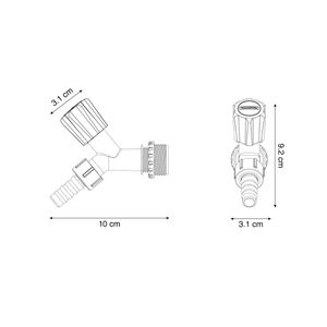 Grifo Plastico con Reduccion Tramontina