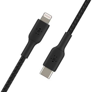 Cable Belkin trenzado Lightning 1m to USB-C Charging MFi - CAA004bt1MBK