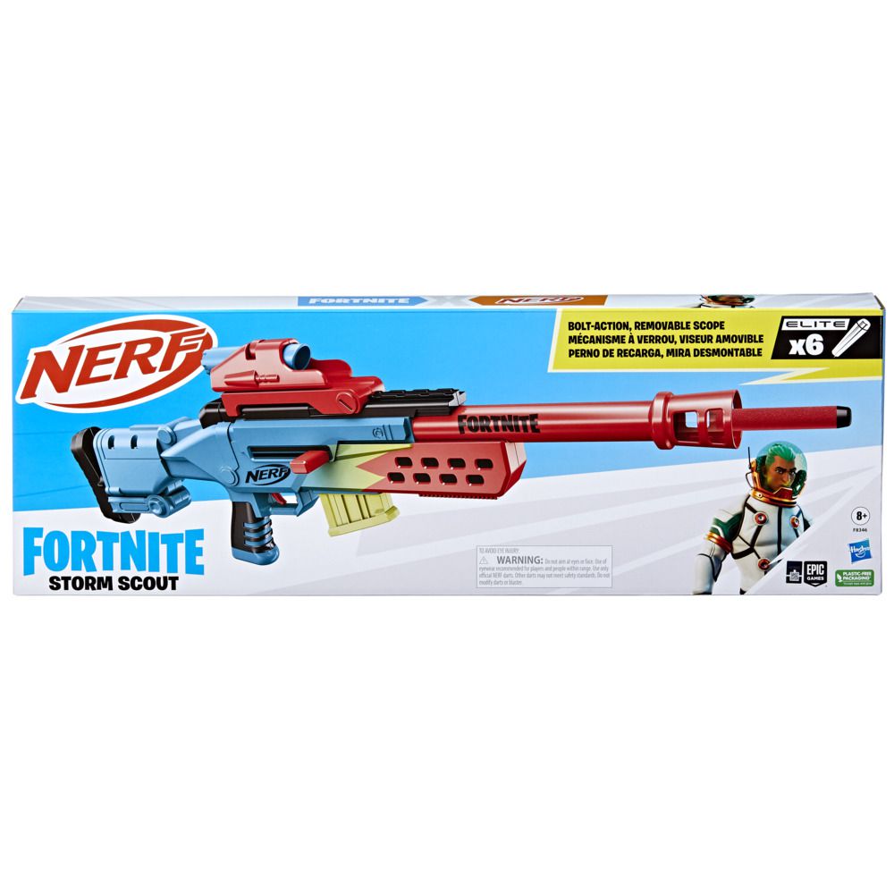 Lanzador Nerf Fortnite Storm Scout Real Plaza