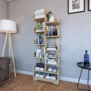 Librero Madrid Color Duna Muebles&Estilos Muebles para el Hogar