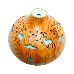Humidificador Ultrasónido Renos Beige Purificador de Aroma Luz Led