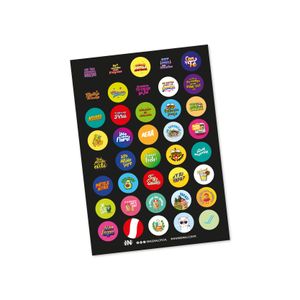 Set de Stickers Ingenial Mix x 9 unds.