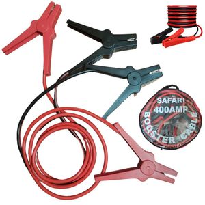 Cable para Batería de Auto 400Amp Pinzas Cocodrilo Cobre 2.5 Metros
