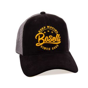 Gorra Boselli 3BM002 Cuero Color Negro