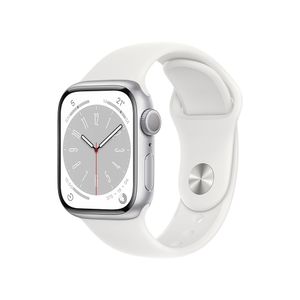 Apple Watch Series 8 Gps 41mm Silver Sport Band White Talla S/M