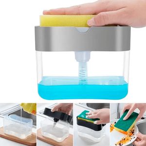 Dispensador Lavavajillas Ayudin Liquido 2 en 1 + Esponja 561D