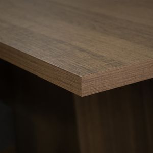 Conjunto Comedor Habana Madesa Mesa Tapa Madera con 4 Sillas Marrón/Crema/Perla