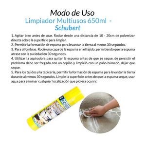Limpiador Multiusos 650ml Schubert 5 Unidades