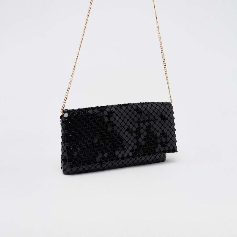 Bolso negro sfera hot sale