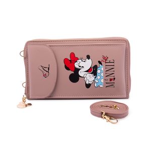 Billetera Disney ZDNBT020 Cuero PU Color Rossy Brown