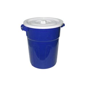 Tacho De Basura Con Tapa De 40 Litros Azul