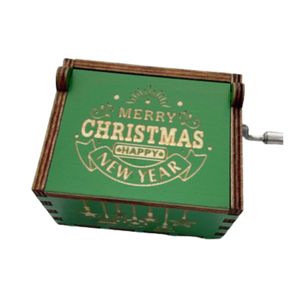 Caja Musical Merry Christmas Verde