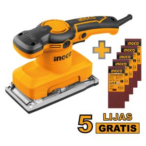 Lijadora Orbital Ingco 320W + 5 Lijas FS3208
