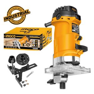 Fresadora Ruteadora Eléctrica Ingco Industrial 500W PLM5002