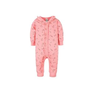 Pijama Enterizo Gerber Rosado Con Flores Pequeñas para Bebé Niña