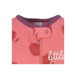 Pijama Enterizo Gerber Diseño de Manzanas 100% Algodón Jersey para Bebé Niña