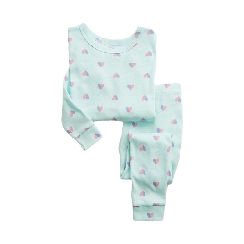Pijama Baby Gap y Pantalón con Diseño del Corazones Algodón Corta para Bebé Niña Pijama Baby Gap Polo y de Corazones 100% Algodón Manga Corta para Bebé Niña