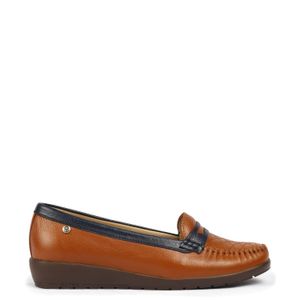 Zapatos Casuales de Cuero para Mujer PAR&SS KA23-0215 Cobre