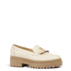 Zapatos Casuales de Cuero para Mujer PAR&SS KA23-IRMA Blanco