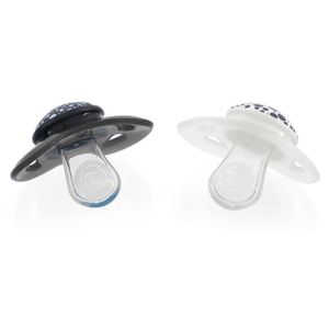 Chupones Twistshake 0-6m Blanco/Negro x2