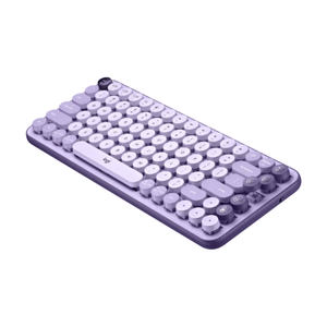 Teclado Mecanico Logitech Pop Keys Bluetooth 5.1 Switch Marron Lavanda