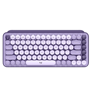 Teclado Mecanico Logitech Pop Keys Bluetooth 5.1 Switch Marron Lavanda