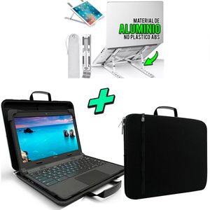 Kit Maletin funda p/ Laptop + Soporte Laptop de Aluminio
