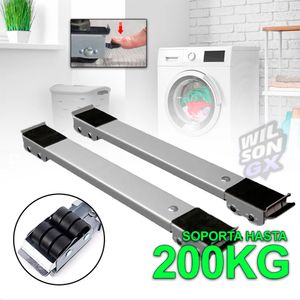Soporte extensible ruedas p lavadora refrigeradora