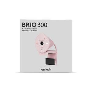 Camara Logitech Brio 300 Fhd 1080P Usb C Rosa