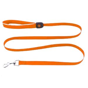Correa Para Perro De  Malla Reflectiva Doco Silver Talla S Rojo 1.5 X 150Cm