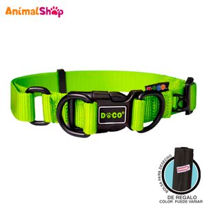 Collar Para Perro Doco Dd Talla Xl Verde 3.8 X 52-75Cm