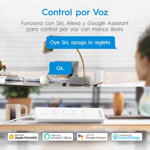 Regleta Inteligente Meross Mss425 Apple Homekit