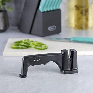 Afilador de Cuchillos Mango Ergonómico Oster 92016-01 Negro