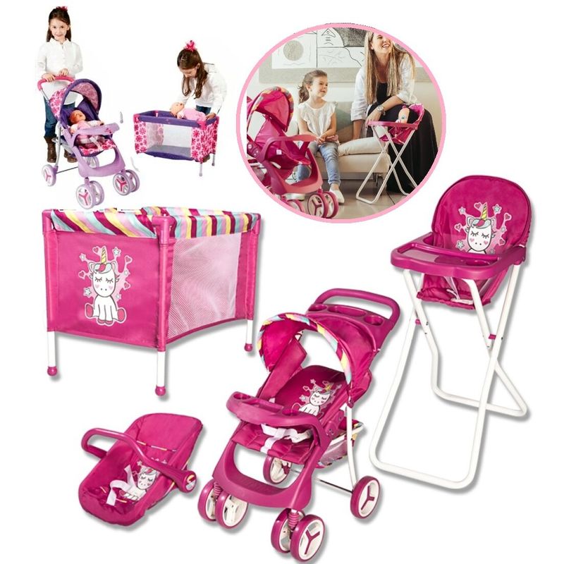 Set de coche y cuna para muñecas hotsell
