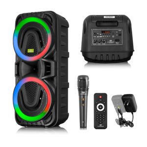 Parlante Eversound EV2004DRUMOND 2 Bocinas de 8" Batería Recargable BT