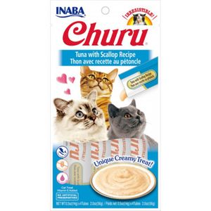 Snack Húmedo para Gatos Churu Atún y Scallop