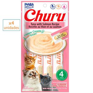 Snack Húmedo para Gatos Churu Atún con Salmón